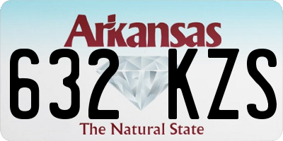 AR license plate 632KZS
