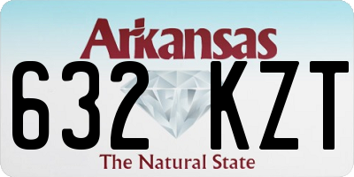 AR license plate 632KZT