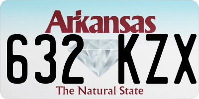 AR license plate 632KZX