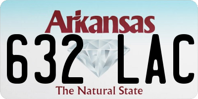 AR license plate 632LAC