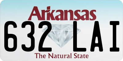 AR license plate 632LAI