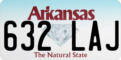 AR license plate 632LAJ
