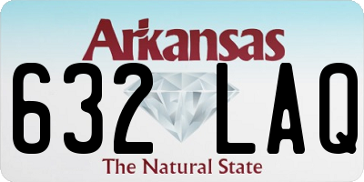 AR license plate 632LAQ