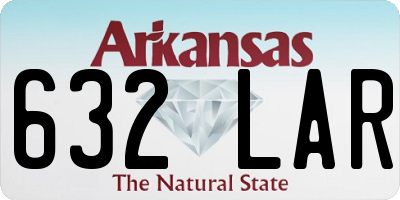 AR license plate 632LAR