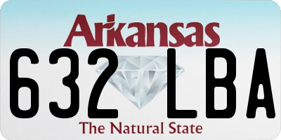AR license plate 632LBA
