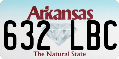 AR license plate 632LBC