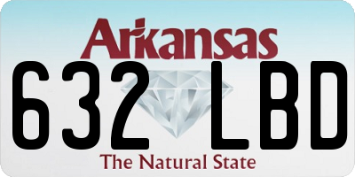 AR license plate 632LBD