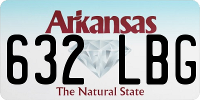 AR license plate 632LBG