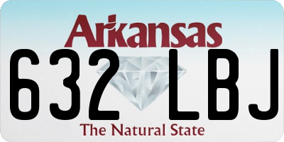 AR license plate 632LBJ