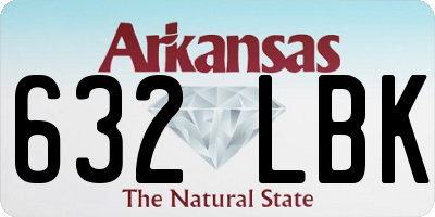 AR license plate 632LBK