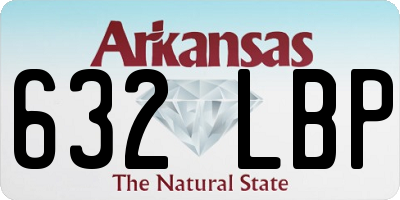 AR license plate 632LBP