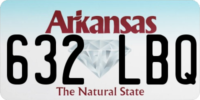 AR license plate 632LBQ