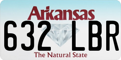 AR license plate 632LBR