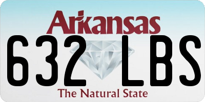AR license plate 632LBS