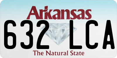 AR license plate 632LCA