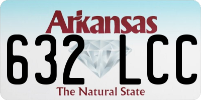AR license plate 632LCC