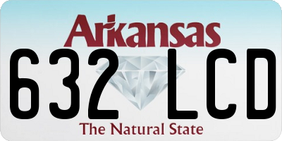 AR license plate 632LCD