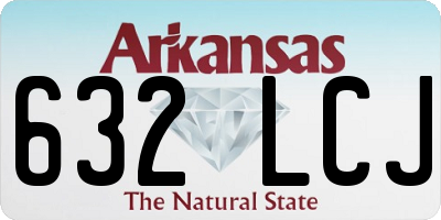 AR license plate 632LCJ