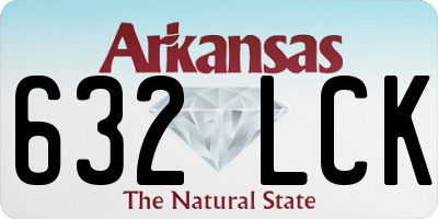 AR license plate 632LCK