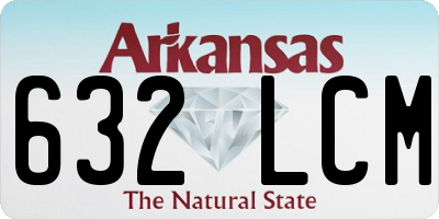AR license plate 632LCM