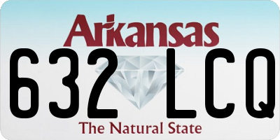 AR license plate 632LCQ