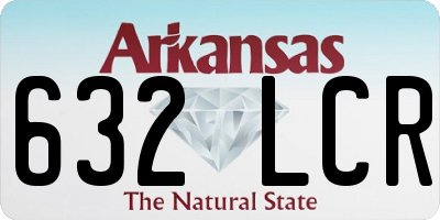AR license plate 632LCR