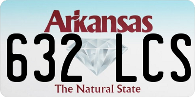 AR license plate 632LCS