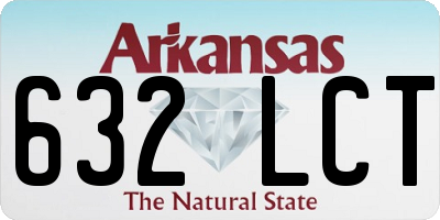 AR license plate 632LCT