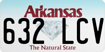 AR license plate 632LCV