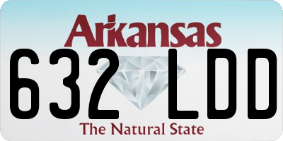 AR license plate 632LDD
