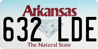 AR license plate 632LDE
