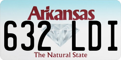 AR license plate 632LDI