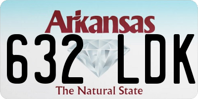 AR license plate 632LDK