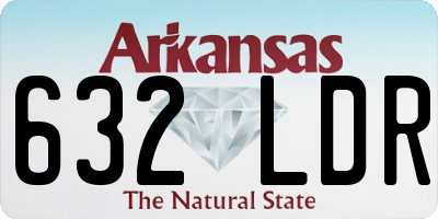 AR license plate 632LDR