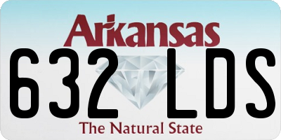AR license plate 632LDS
