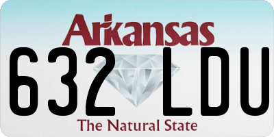 AR license plate 632LDU