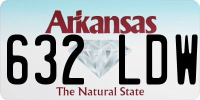 AR license plate 632LDW