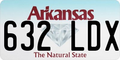 AR license plate 632LDX