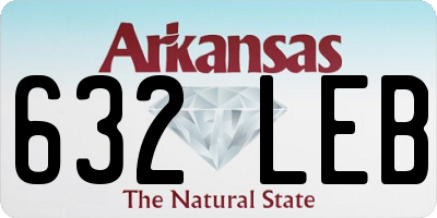 AR license plate 632LEB