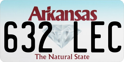 AR license plate 632LEC