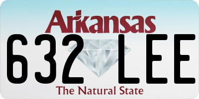 AR license plate 632LEE