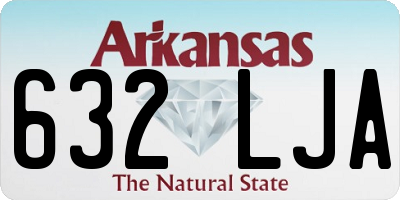 AR license plate 632LJA