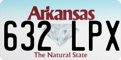 AR license plate 632LPX