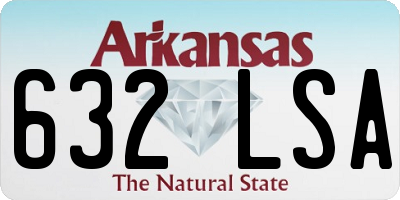 AR license plate 632LSA