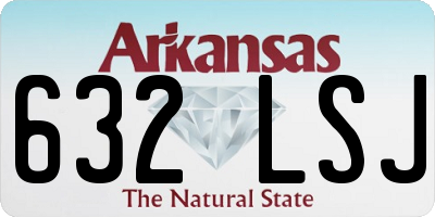 AR license plate 632LSJ