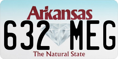 AR license plate 632MEG