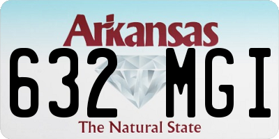AR license plate 632MGI