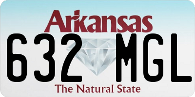 AR license plate 632MGL