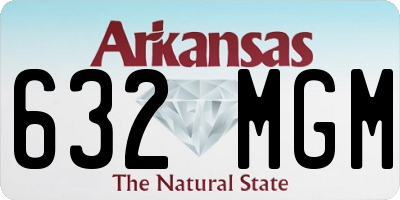 AR license plate 632MGM