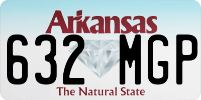 AR license plate 632MGP